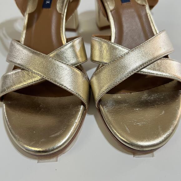 Margaux The City Sandal in Gold Nappa Size 37.5M - Picture 4 of 10